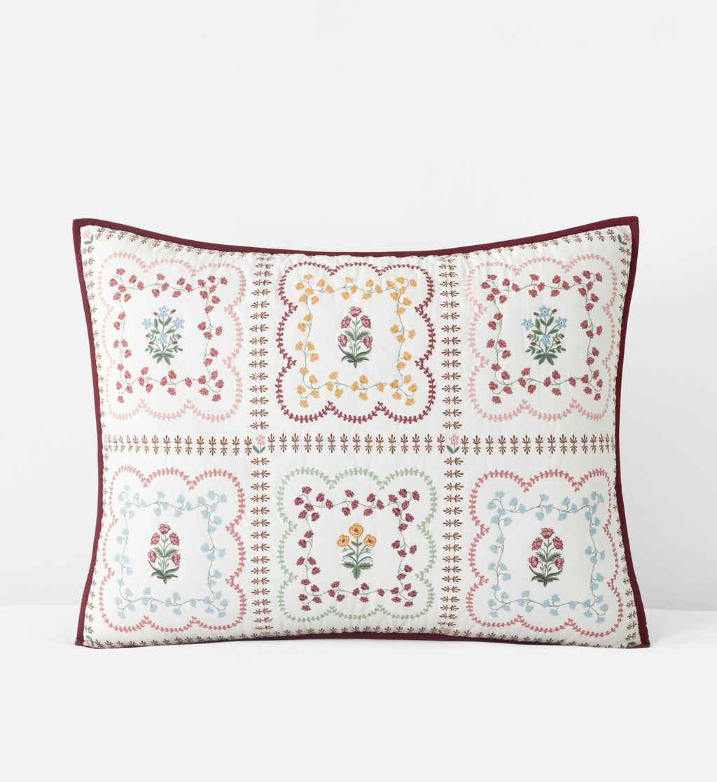 Cotton Quilted Sham - Lottie