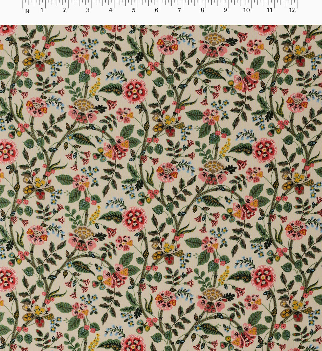Gracie Rayon Fabric - Linen